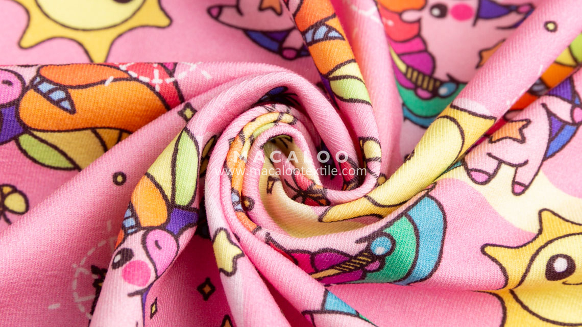 print cotton stretch fabric