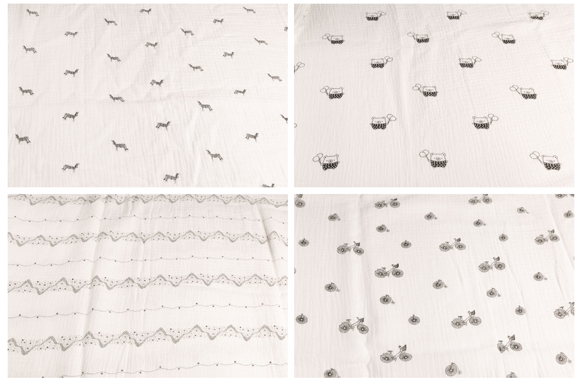 100% cotton muslin fabric